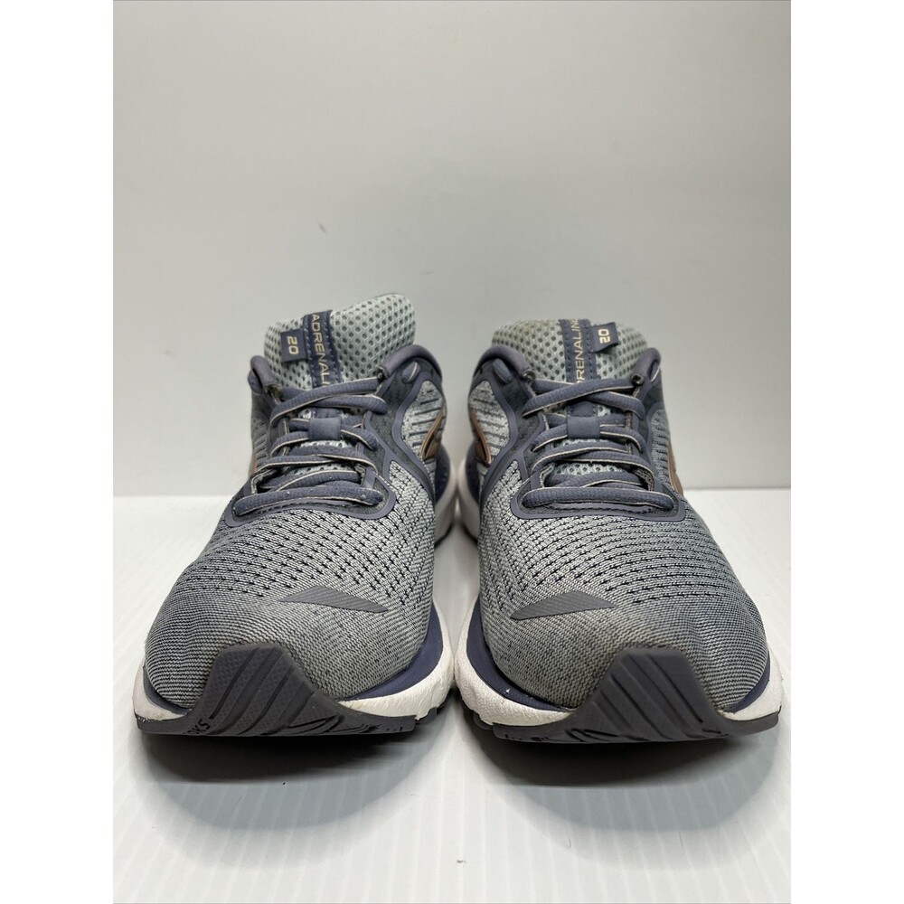 Brooks Womens Adrenaline GTS 20 Gray Running Shoes Sneaker Size 8 B - Picture 2 of 11